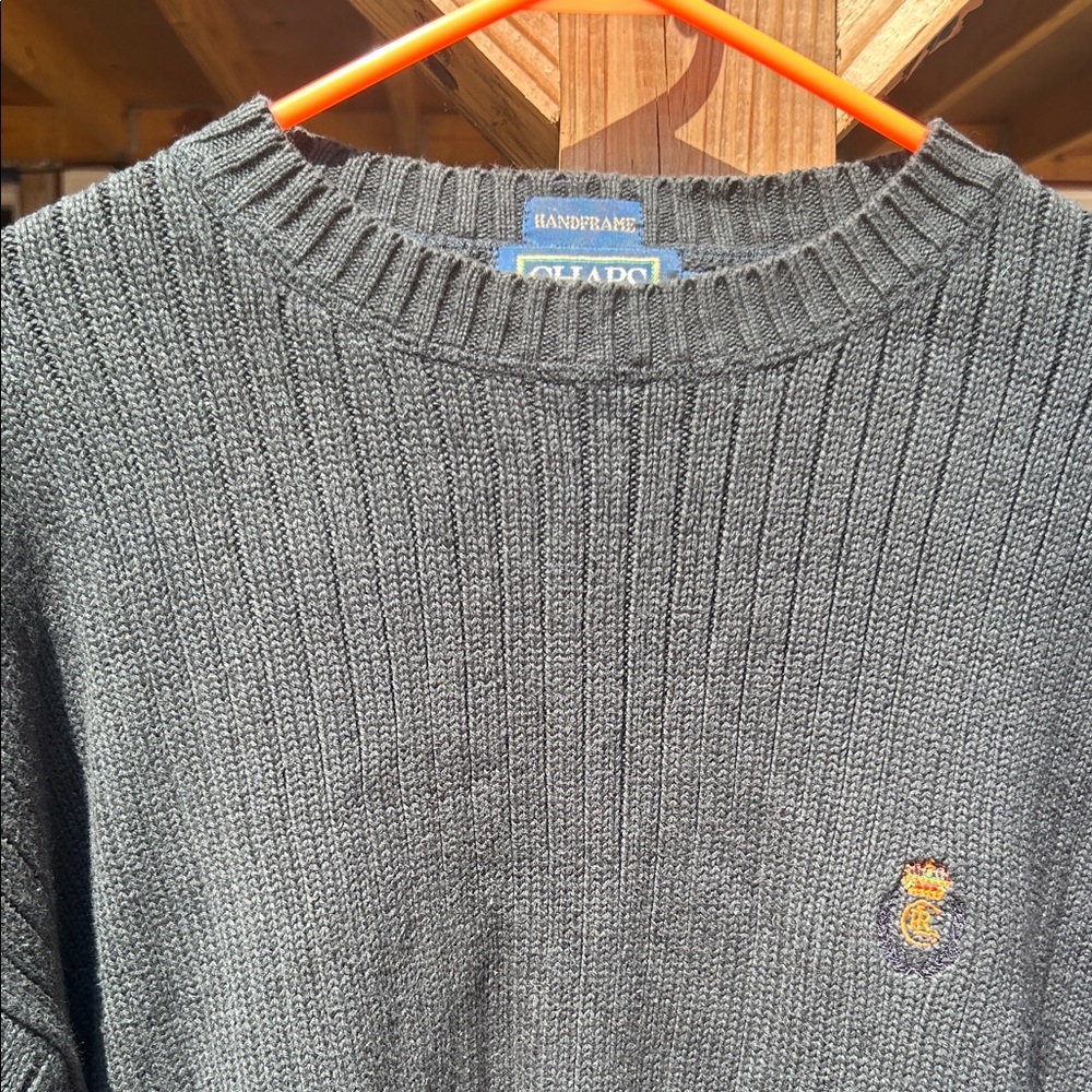 Chaps Dark Green Crewneck Sweater